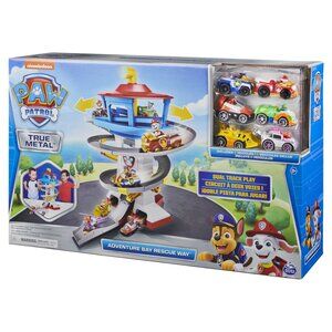 New in Box-PAW Patrol True Metal Adventure Bay Lookout  Way w/ 6 Metal Vehicles